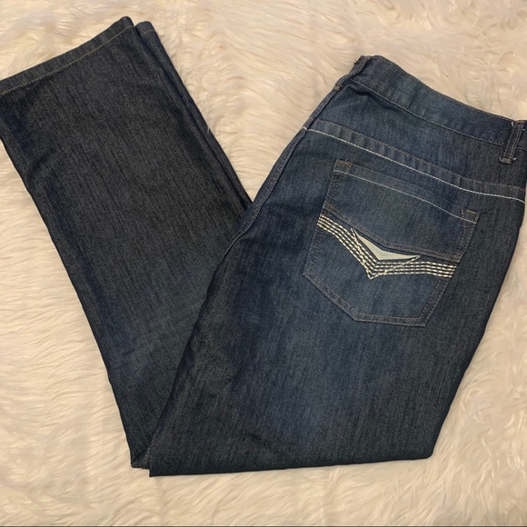 Steve’s Jeans Dark Wash Straight Leg Denim 42/30 - Picture 1 of 8
